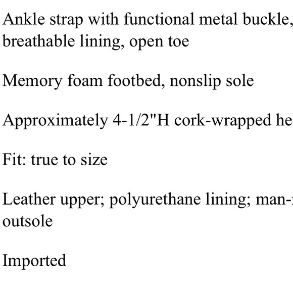 Laurie Felt Suede Open Toe Cork Heels sz 9 - Picture 5 of 5